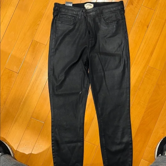 L'AGENCE woman’s coatedSlim Black Jeans coated - Picture 2 of 2